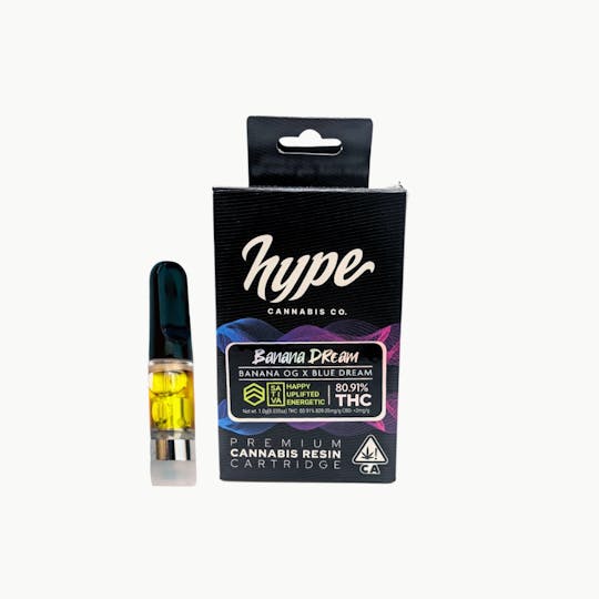 Hype Cannabis Co - Banana Dream Live Resin Cartridge - 1G - 1