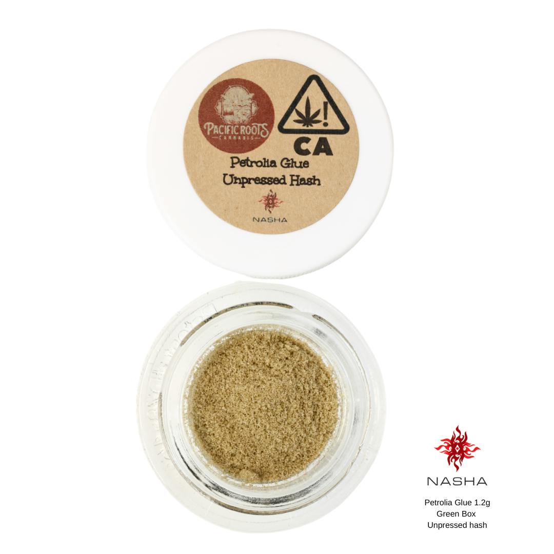 NASHA - Petrolia Glue 1.2g Green Unpressed Hash (Pacific Roots Farm) - 1