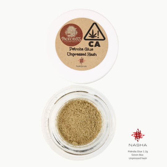 NASHA - Petrolia Glue 1.2g Green Unpressed Hash (Pacific Roots Farm) - 1