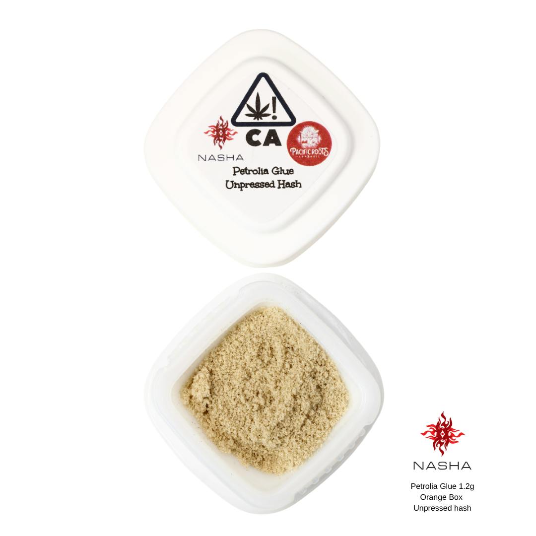 NASHA - Petrolia Glue 1.2g Orange Unpressed Hash (Pacific Roots Farm) - 1
