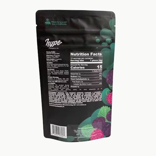 Hype Cannabis Co - Berry Bonanza 2:1 Sensations - Gummies (10PK) 100MG THC/50MG CBN - 1