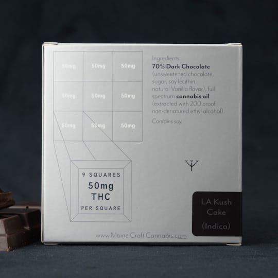 Maine Craft Cannabis - 450 mg RSO Dark Chocolate Bar - Indica - 1