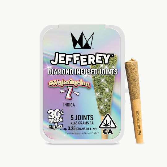 West Coast Cure - Watermelon Z - Jefferey Infused Joint .65g 5 Pack - 1