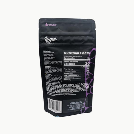 Hype Cannabis Co - Secret Sea Salt 2:1 Pleasures - Chocolate (10PK) 100MG THC/50MG CBG - 1