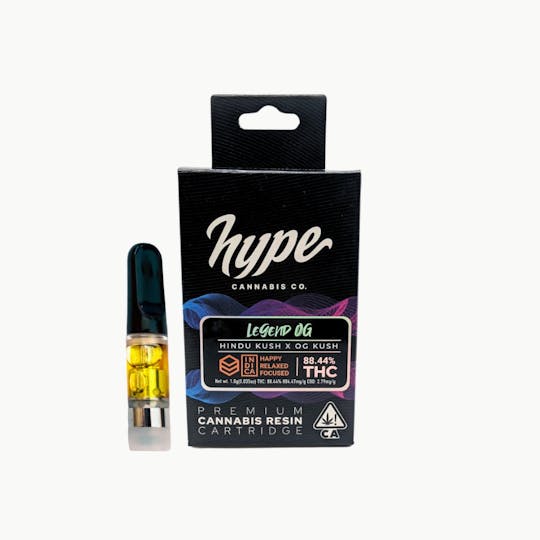 Hype Cannabis Co - Legend OG Live Resin - Cartridge 1G - 1