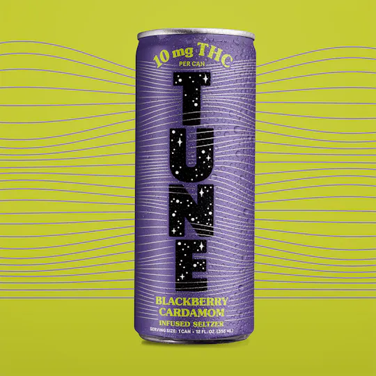 Tune - Tune | Blackberry Cardamom Infused Seltzer | Carbonated | 10mg | 12 fl oz - 1