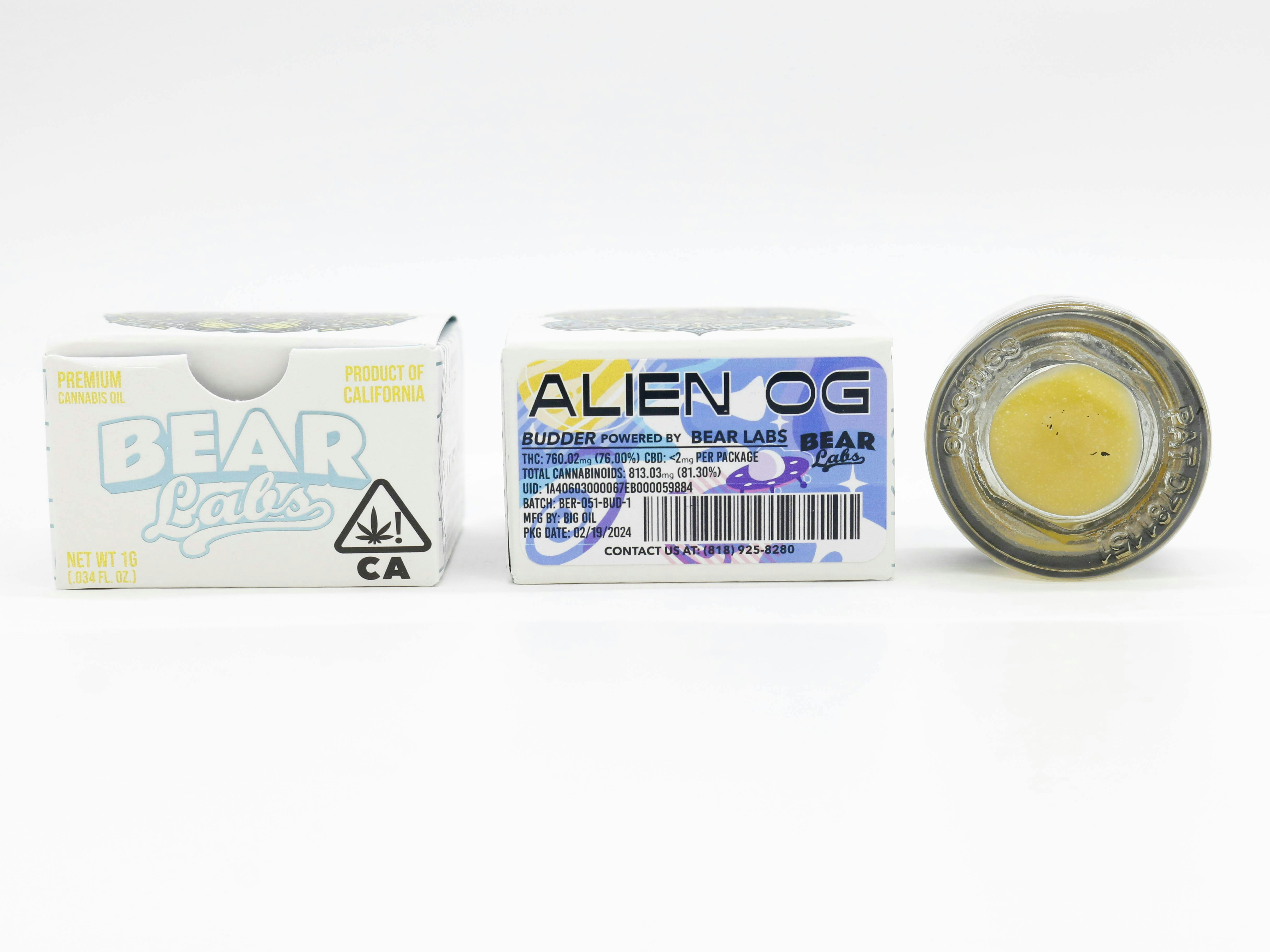 Bear Labs - Alien OG Budder - 1g - 1