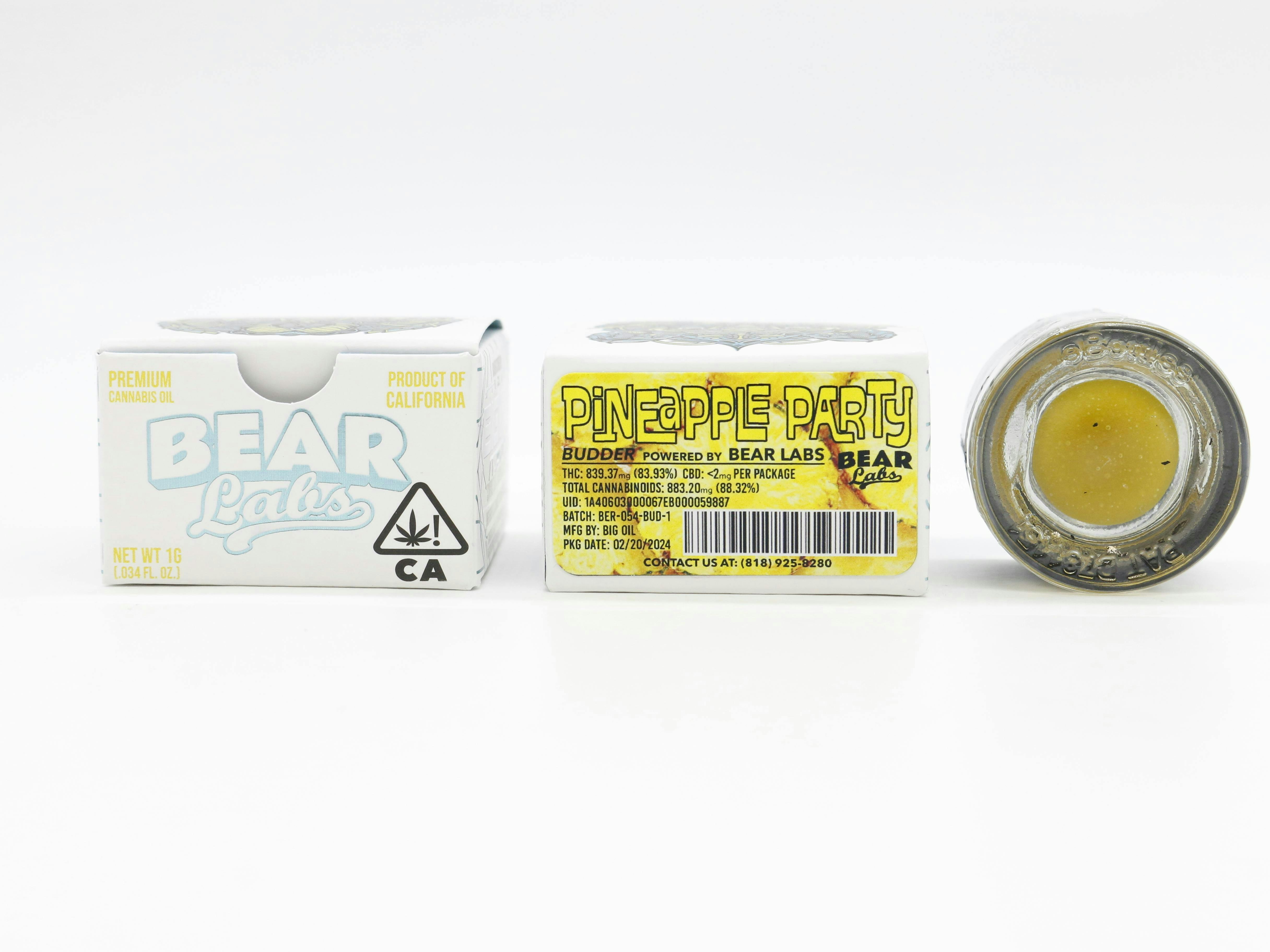 Bear Labs - Pineapple Party Budder - 1g - 1
