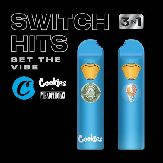 Cookies - Cookies x Traditional - 3in1 Dual Chamber Vape - Melted Sherb/All Time High - 1