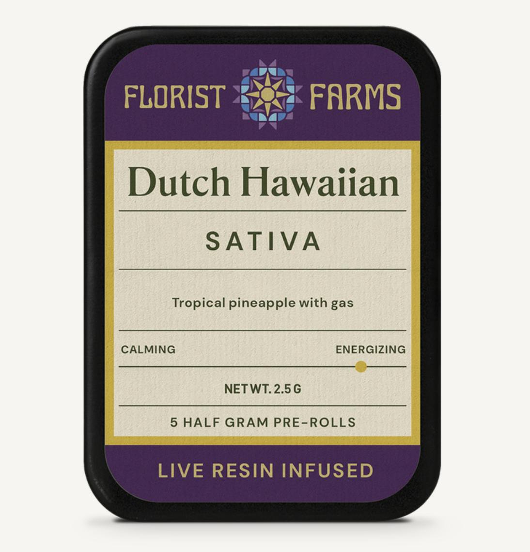 Florist Farms - Florist Farms | Dutch Hawaiian | Live Resin Infused Minis | 0.5g each | 5pk - 1