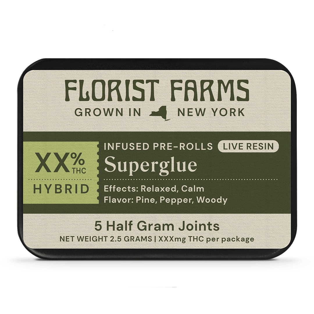 Florist Farms - Florist Farms | Superglue | Live Resin Infused Minis | 0.5g each | 5pk - 1