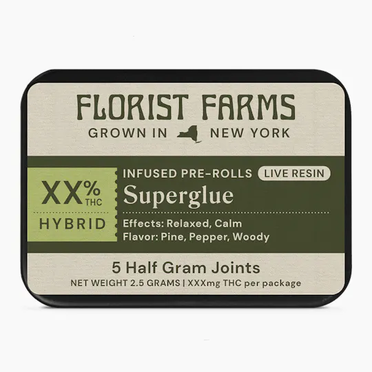 Florist Farms - Florist Farms | Superglue | Live Resin Infused Minis | 0.5g each | 5pk - 1