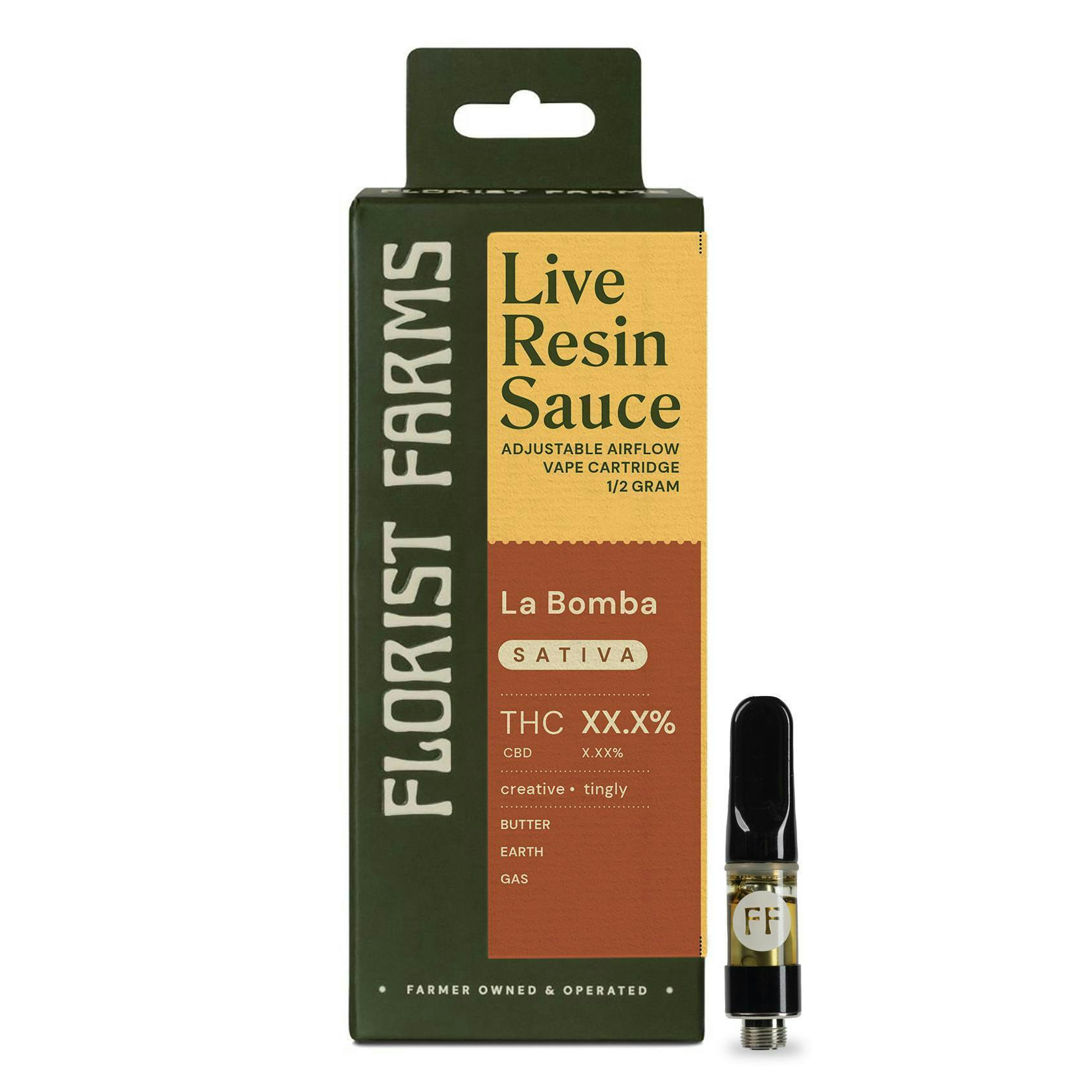 Florist Farms - Florist Farms | La Bomba | Live Resin Cartridge | 0.5g - 1