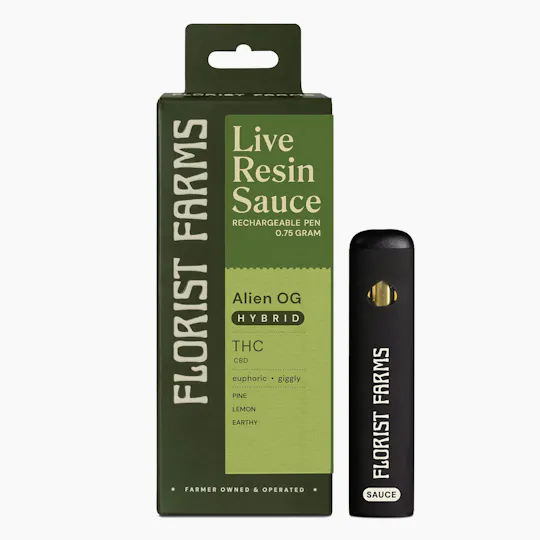 Florist Farms - Florist Farms | Alien OG | Live Resin Disposable | .75g - 1