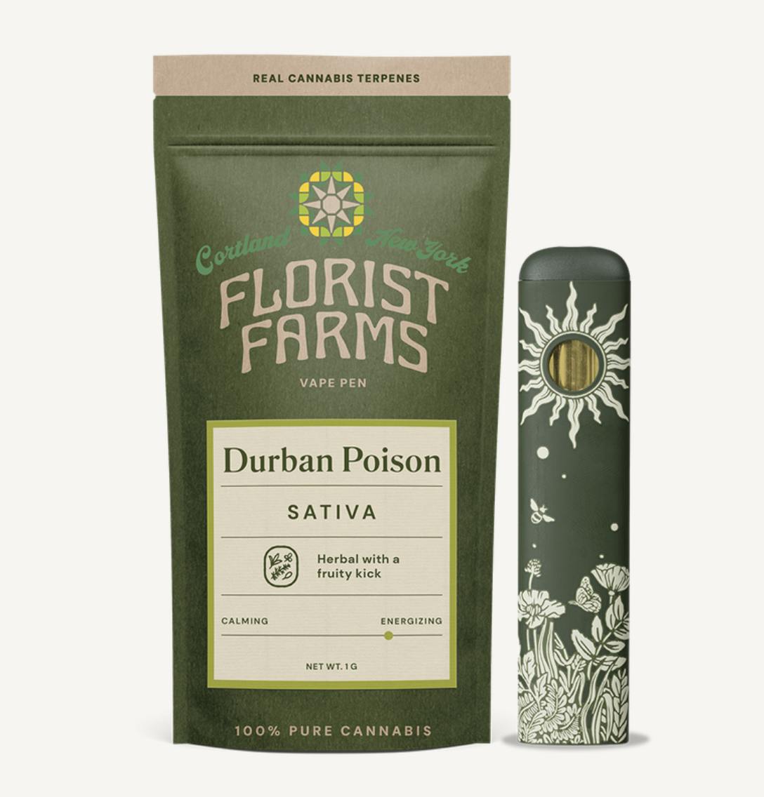 Florist Farms - Florist Farms | Durban Poison | Disposable | 1g - 1