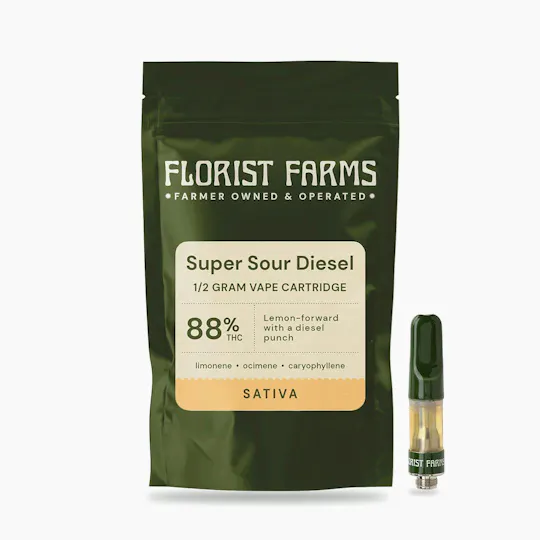 Florist Farms - Florist Farms | Super Sour Diesel | Cartridge | 0.5g - 1