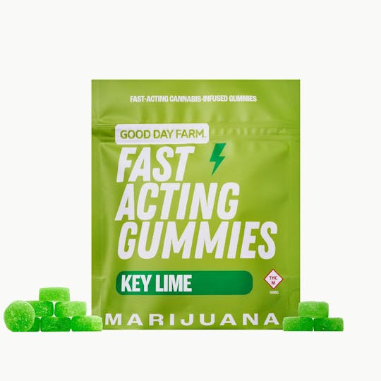 GOOD DAY FARM - GDF: Fast-Acting Gummies | Key Lime | 100mg | 20pk - 1