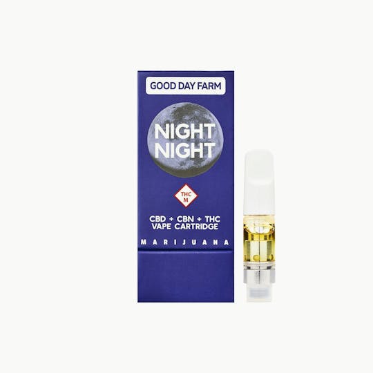 GOOD DAY FARM - GDF: Vape | Night Night | Cartridge | 0.5g - 1