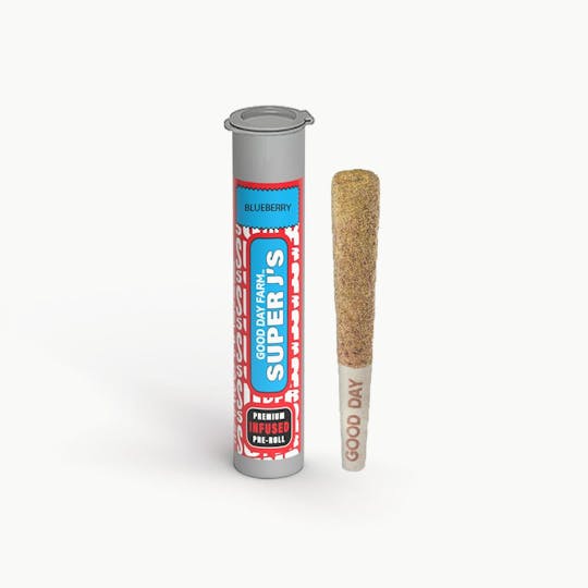 GOOD DAY FARM - GDF: Infused Pre-Roll | Blueberry Headband | Super J's | 1g - 1