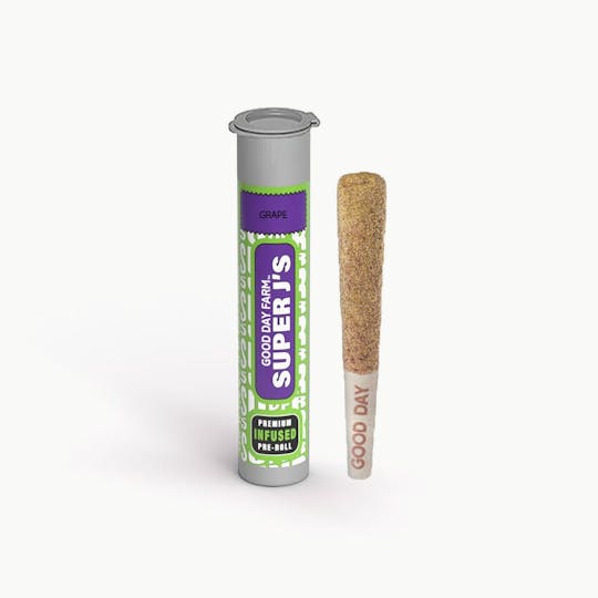 GOOD DAY FARM - GDF: Infused Pre-Roll | Grape x Eggroll X Grape Gas | Super J's | 1g - 1