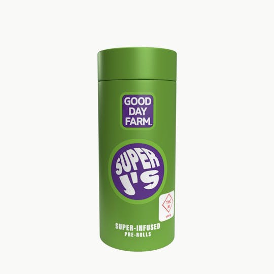 GOOD DAY FARM - GDF: Infused Pre-Roll Pack | Grape x Black Jack | Super J's | 0.5g | 5pk - 1