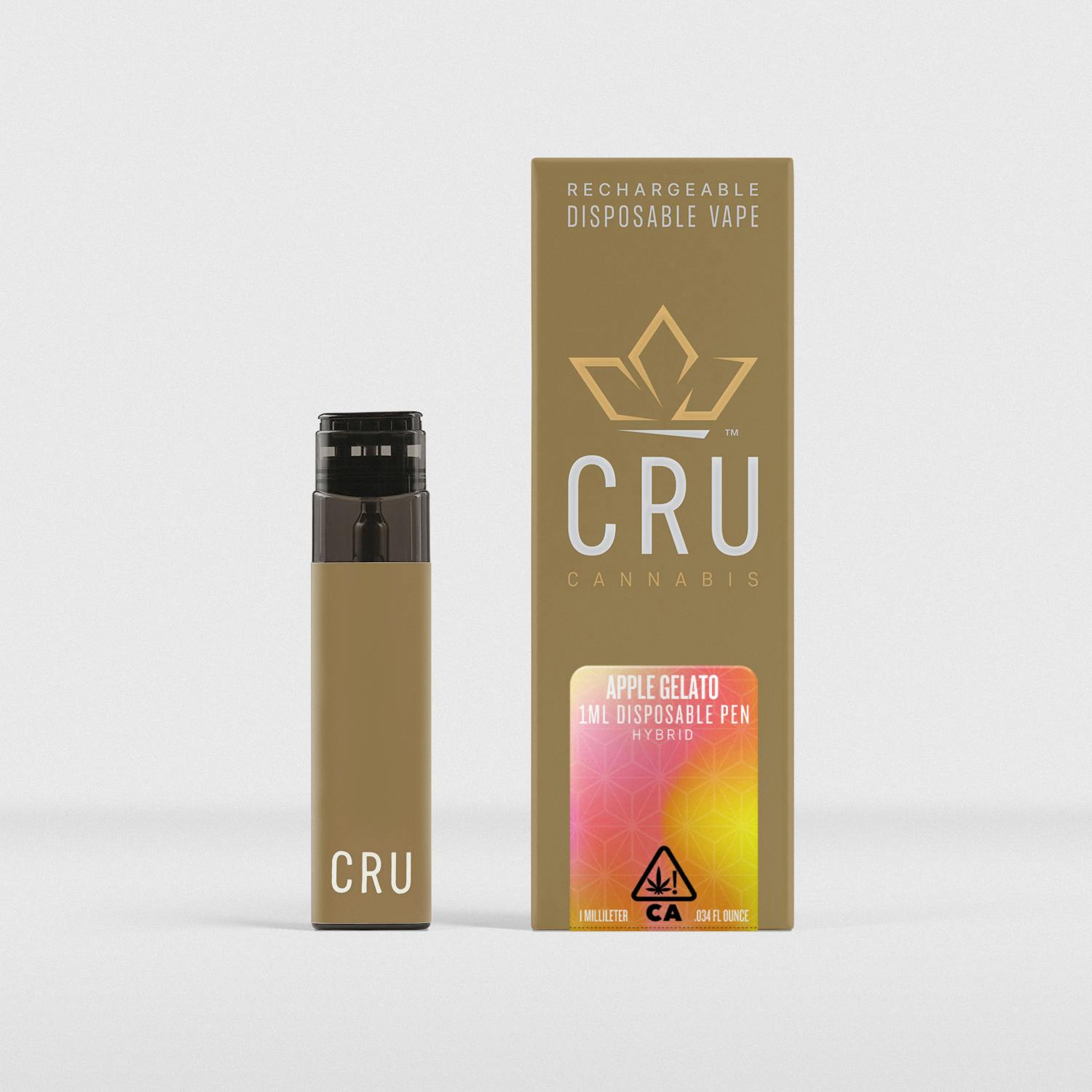 CRU Cannabis - Apple Gelato (1ml Rechargeable Pen) - 1