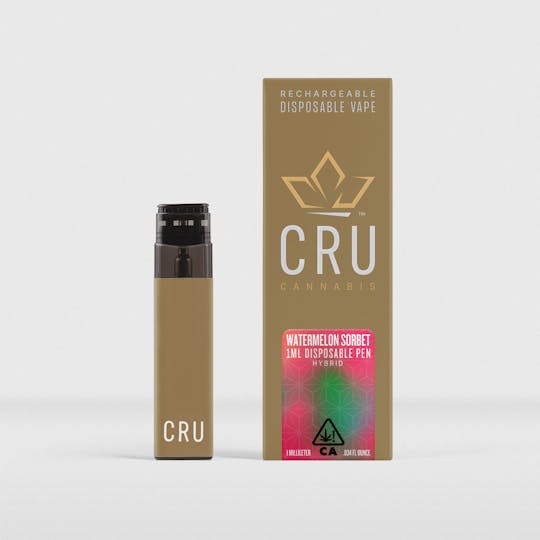 CRU Cannabis - Watermelon Sorbet (1ml Rechargeable Pen) - 1