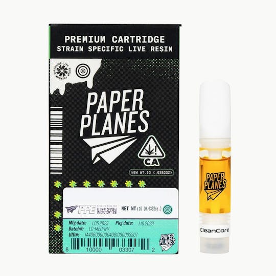 Paper Planes Extracts - Orange Kush | 1g | Live Resin Cartridge - 1