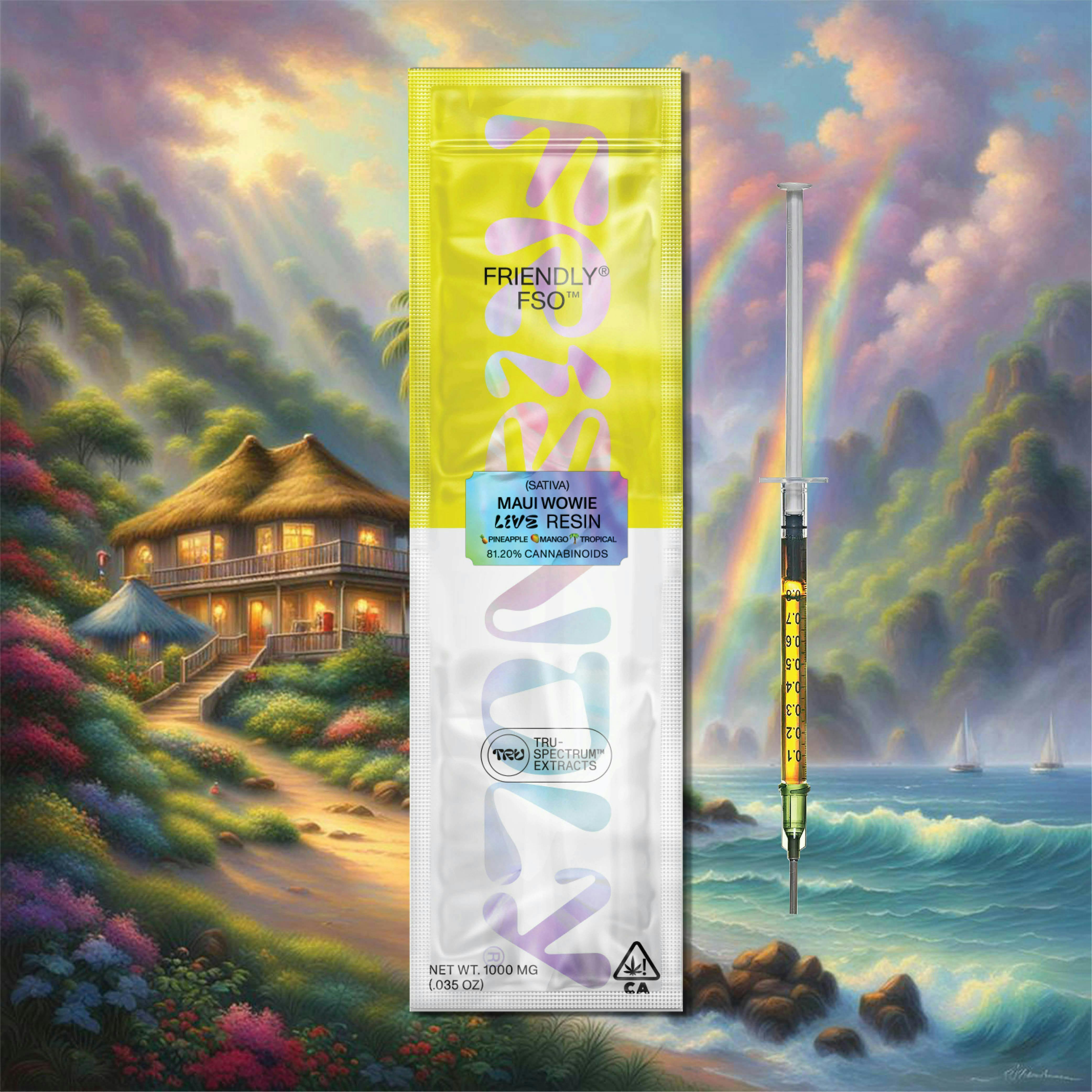 Friendly Brand - Friendly Brand | Live Resin Applicator | Maui Wowie | Extract Oils | 1g - 1
