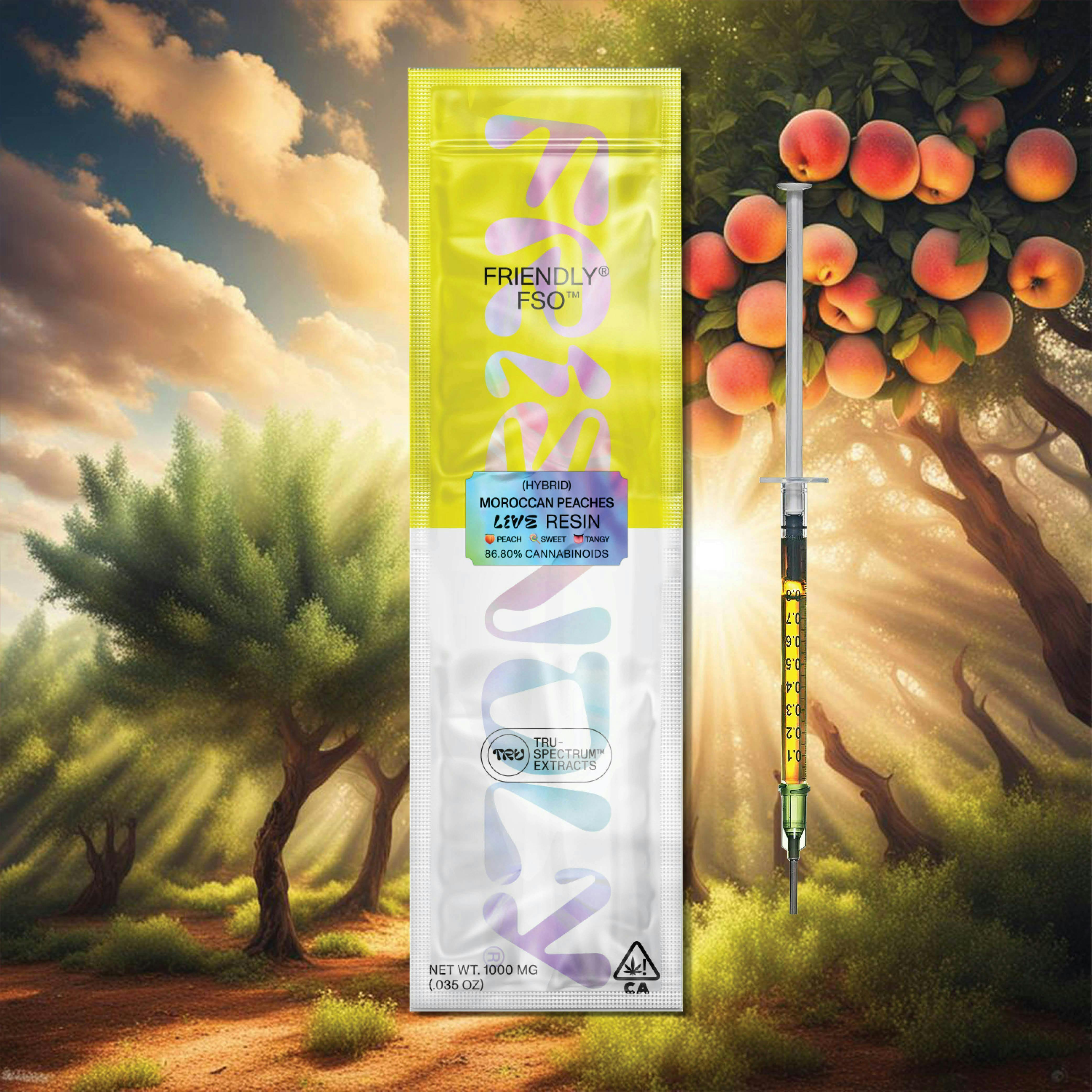 Friendly Brand - Friendly Brand | Live Resin FSO | Moroccan Peaches | Extract Oils | 1g - 1