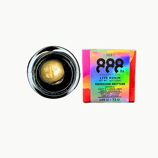 888hz - 888hz Hardcore Zkittles Tier 1 Live Rosin Badder 1g - 1