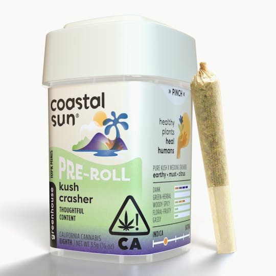 Coastal Sun - Kush Crasher Greenhouse 0.35g Pre-roll 10pk 3.5g - 1