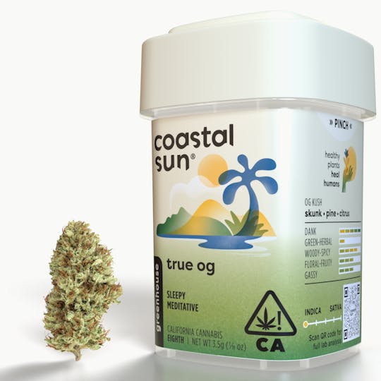 Coastal Sun - True OG Greenhouse Flower 3.5g - 1