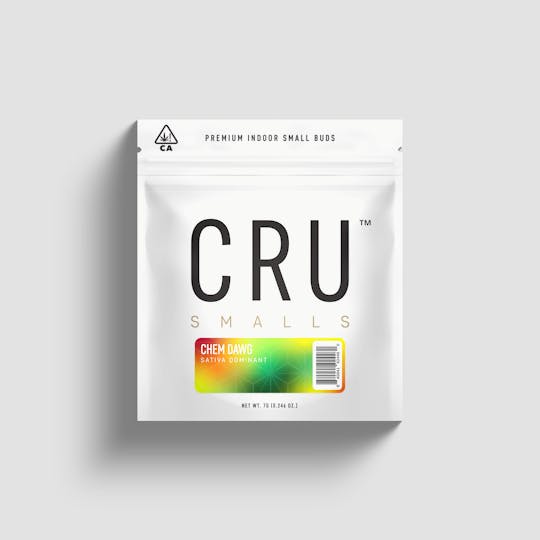 CRU Cannabis - Chem Dawg (7 Grams Smalls Flower) - 1