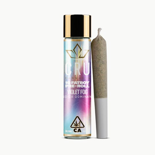 CRU Cannabis - Violet Fog (1G Fatboy Pre-Roll) - 1