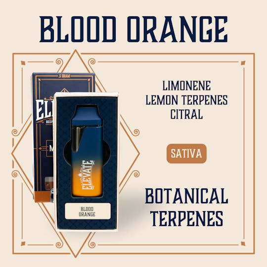 Elevate Missouri - Blood Orange - 0.5g Botanical Terpenes Disposable - 1