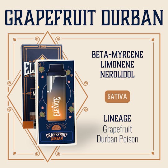 Elevate Missouri - Grapefruit Durban - 0.5g Disposable - 1
