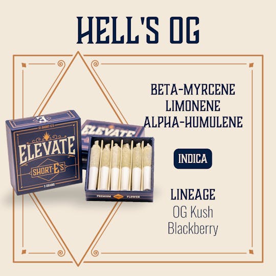 Elevate Missouri - Hells OG - 3g ShortEs - 1