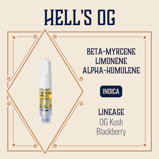 Elevate Missouri - Hells OG - Canna Terp Cart 0.5g - 1