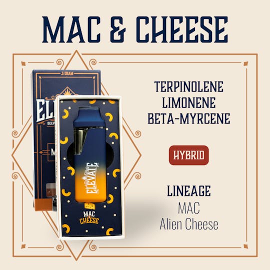 Elevate Missouri - Mac & Cheese - 0.5g Disposable - 1