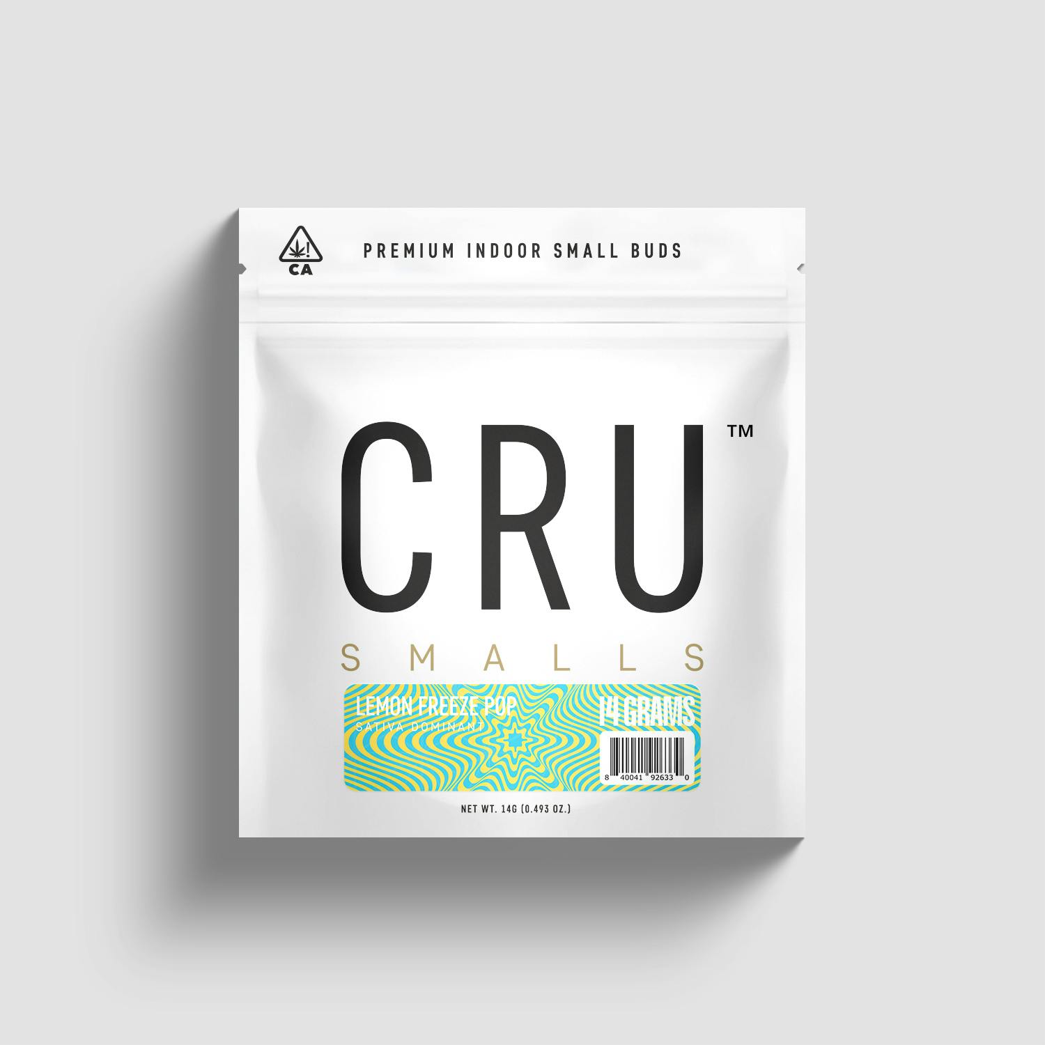 CRU Cannabis - Lemon Freeze Pop (14 Grams Smalls Flower) - 1