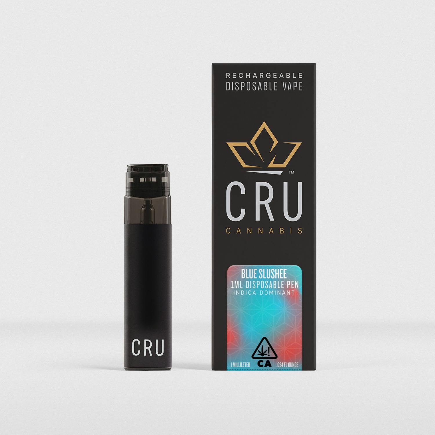 CRU Cannabis - Blue Slushee (1ml Rechargeable Pen) - 1