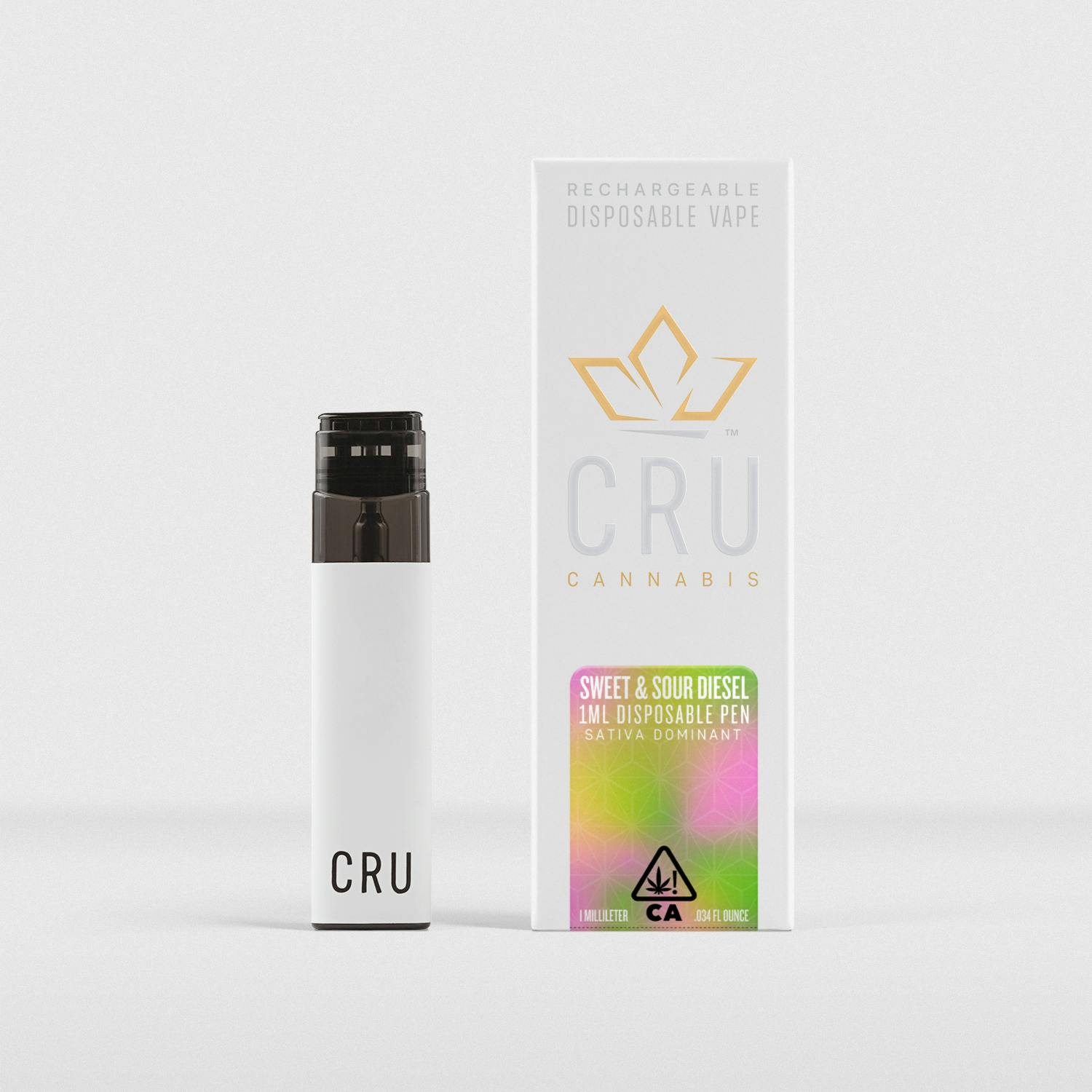 CRU Cannabis - Sweet & Sour Diesel (1ml Disposable Pen) - 1