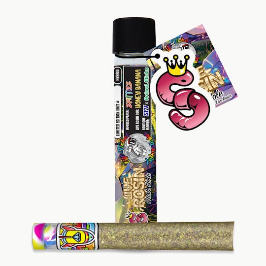 Lift Tickets - SFV x Animal Mints x Honey Banana x Zkittlez - 1.75g Live Rosin Infused Pre - 1