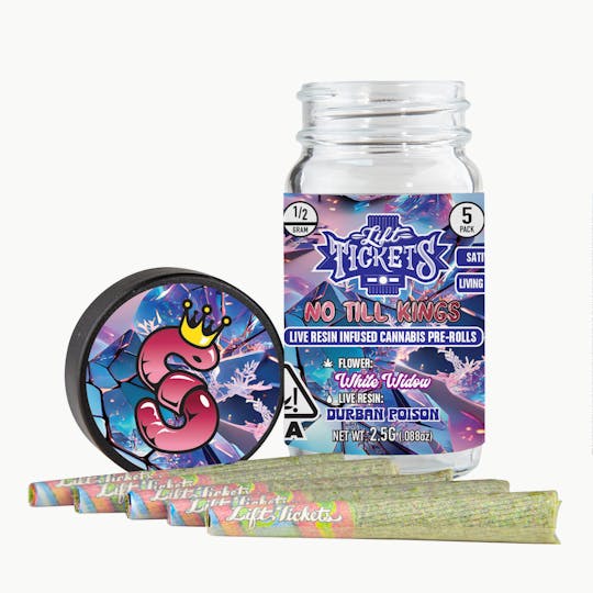 Lift Tickets - White Widow x Durban Poison - Infused Pre-Roll 5-Pack - 1