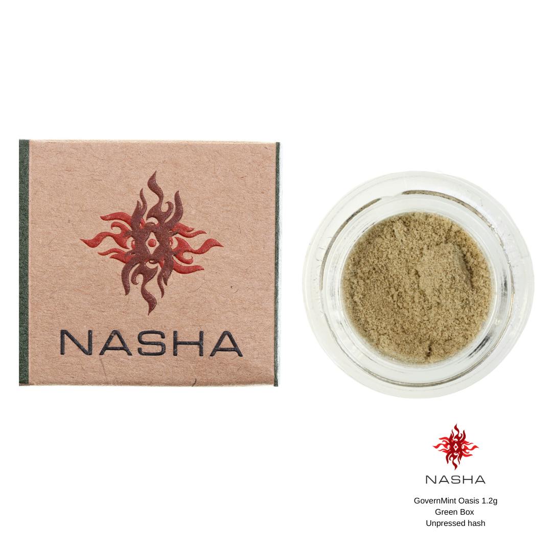 NASHA - GovernMint Oasis 1.2g Green Unpressed Hash (Blocksburg Family Farms) - 1