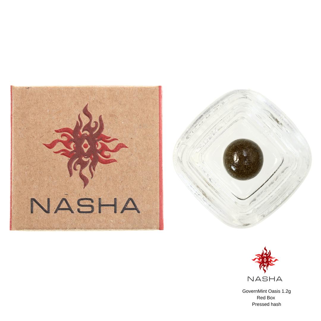 NASHA - GovernMint Oasis 1.2g Red Pressed Hash (Blocksburg Family Farms) - 1