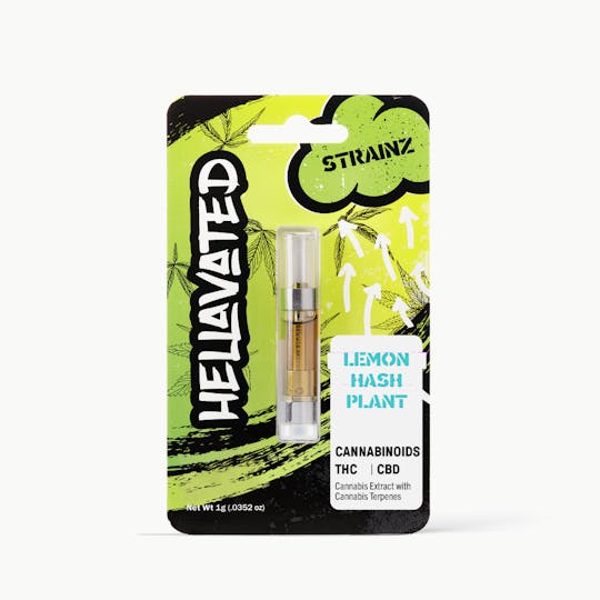 Hellavated - Lemon Hash Plant Strainz Cartridge 1g - 1