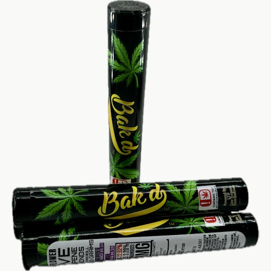 Bak'd - Bak'd Diamond Infused 1.3G Preroll (Superboof x Bubba Kush) - 1