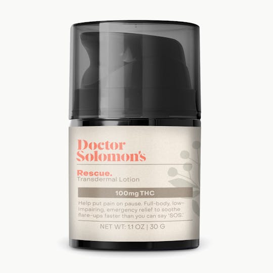 Doctor Solomon's - Doctor Solomon's | Rescue Lotion- THC Rich | Topical | 1oz | 100mg THC - 1